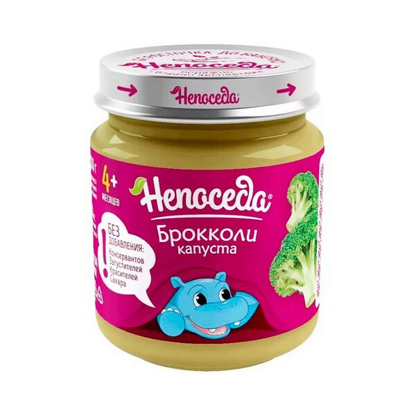 Пюре овощное Непоседа из капусты брокколи с 4мес 95г ДП