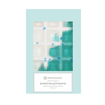 

Бомбочка для ванны MiPASSiON вафля заветные мечты