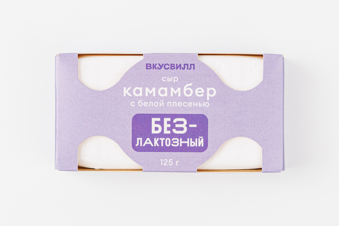 

Сыр с белой плесенью Камамбер ВкусВилл безлактозный 125 г