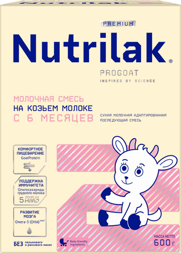 

Смесь Nutrilak Premium 2 на козьем молоке 600 г