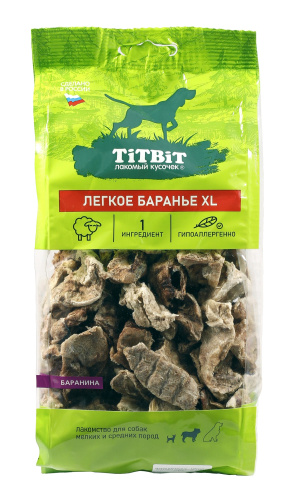 

Лакомство для собак Titbit легкое баранье XL 68 г