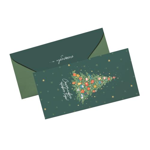 

Конверт для денег Пакетико Рождественский вечер 1 шт. дизайн в ассортименте