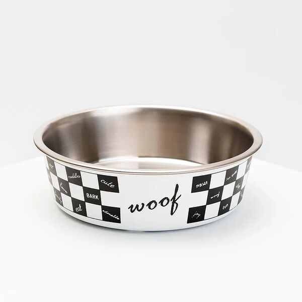 Миска  Check Pattern, 850 мл, черная