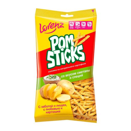 

Чипсы картофельные Pomsticks соломкой сметана и специи 100 г