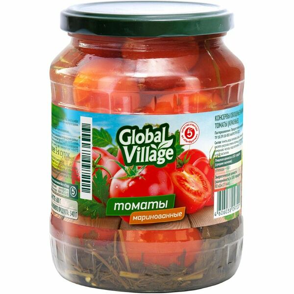 Томаты Global Village маринованные 680 г
