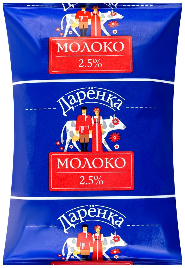 

Молоко пастеризованное Даренка 2.5% без змж 900 мл