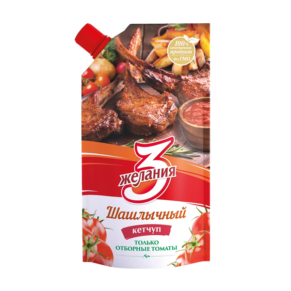 Кетчуп 3 желания Шашлычный 450 г