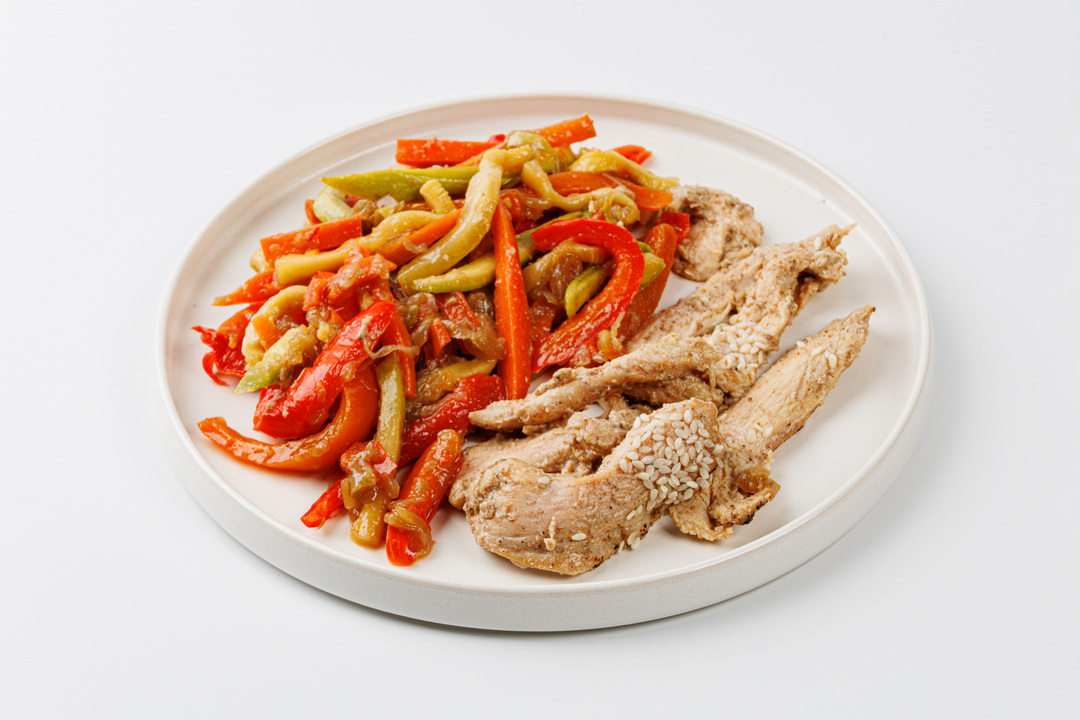 

Куриное филе ВкусВилл с овощами в кисло-сладком соусе 200 г