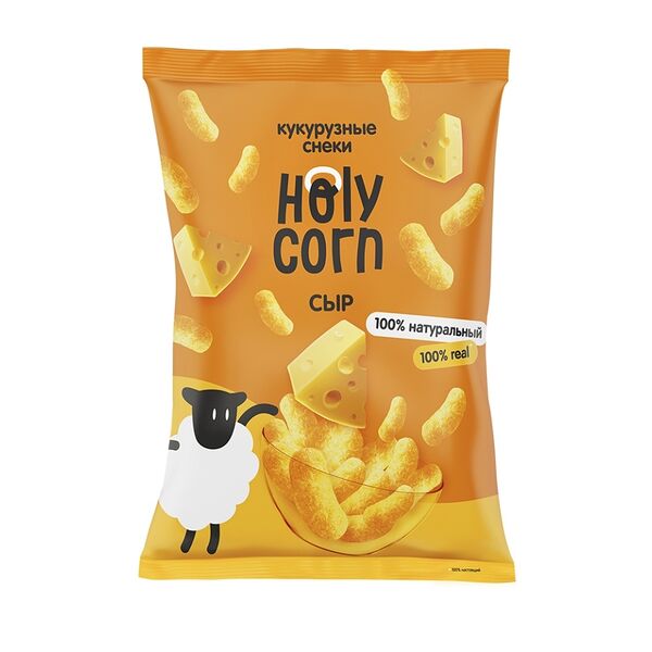 Снеки кукурузные Holy Corn Сыр 50 г