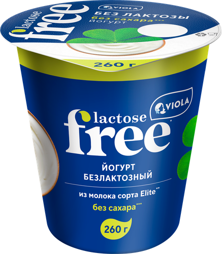 

Йогурт Viola Free безлактозный 3.4% 260 г
