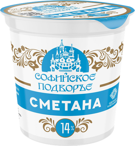 

Сметана Софийское подворье 14%, 380 г