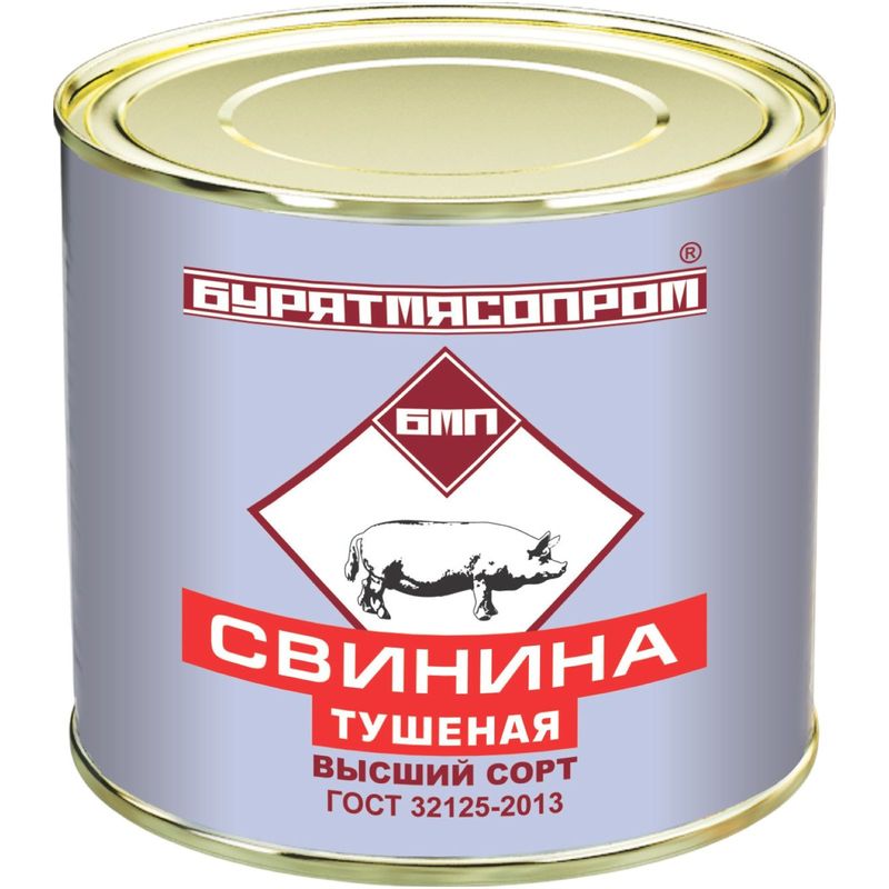 

Свинина Бурятмяспром тушеная 338 г