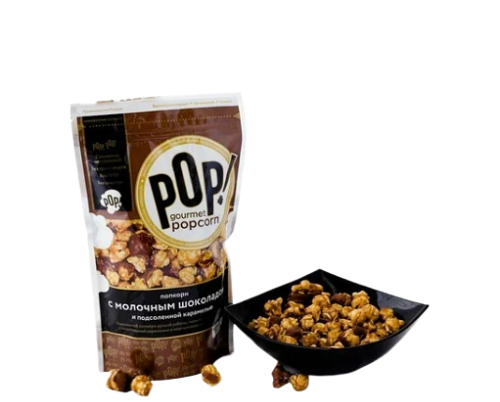 Попкорн Pop! Молочный шоколад и карамель 100 г