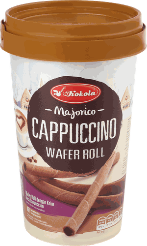 

Трубочки вафельные Kokola Majorico Cappuccino с начинкой со вкусом кофе, 120 г