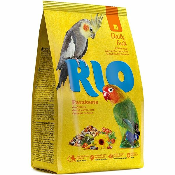 Корм Rio для средних попугаев Основной рацион 1 кг