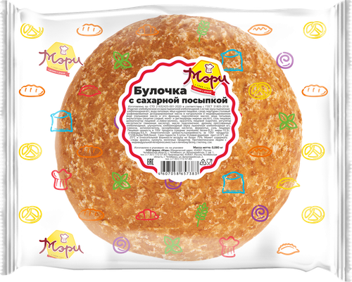 

Булочка Мэри с сахарной посыпкой 80 г