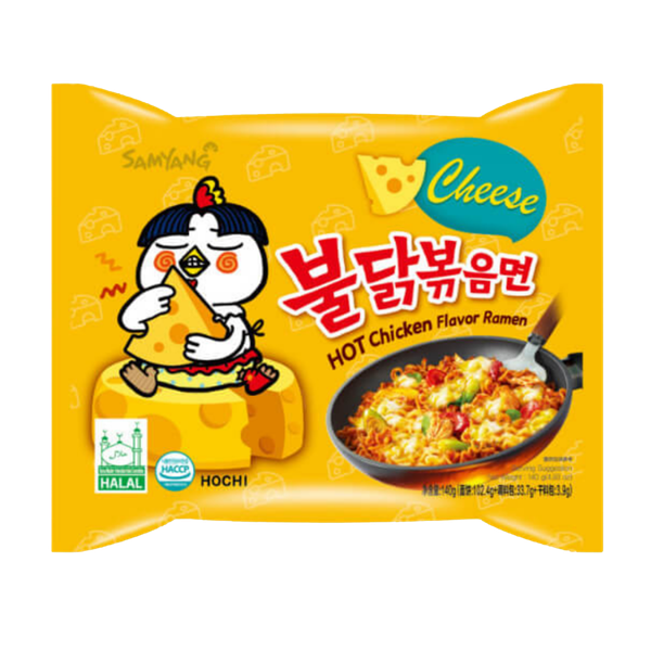 Лапша SamYang Buldak острая с курицей и сыром 140 г