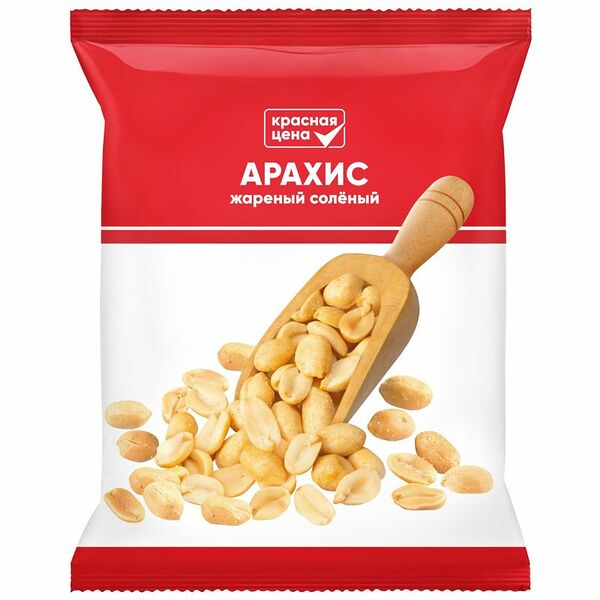 Ядра арахиса Красная цена жареные соленые 80 г