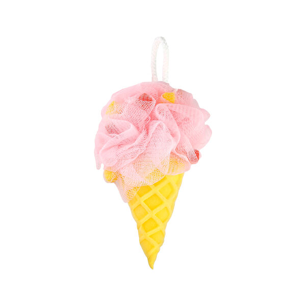 Мочалка для тела Dolce Milk мороженое желтая/розовая