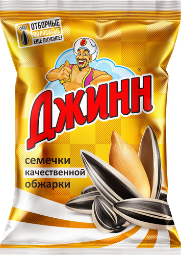 

Семечки Джинн Солнечный великан жареные отборные 100 г