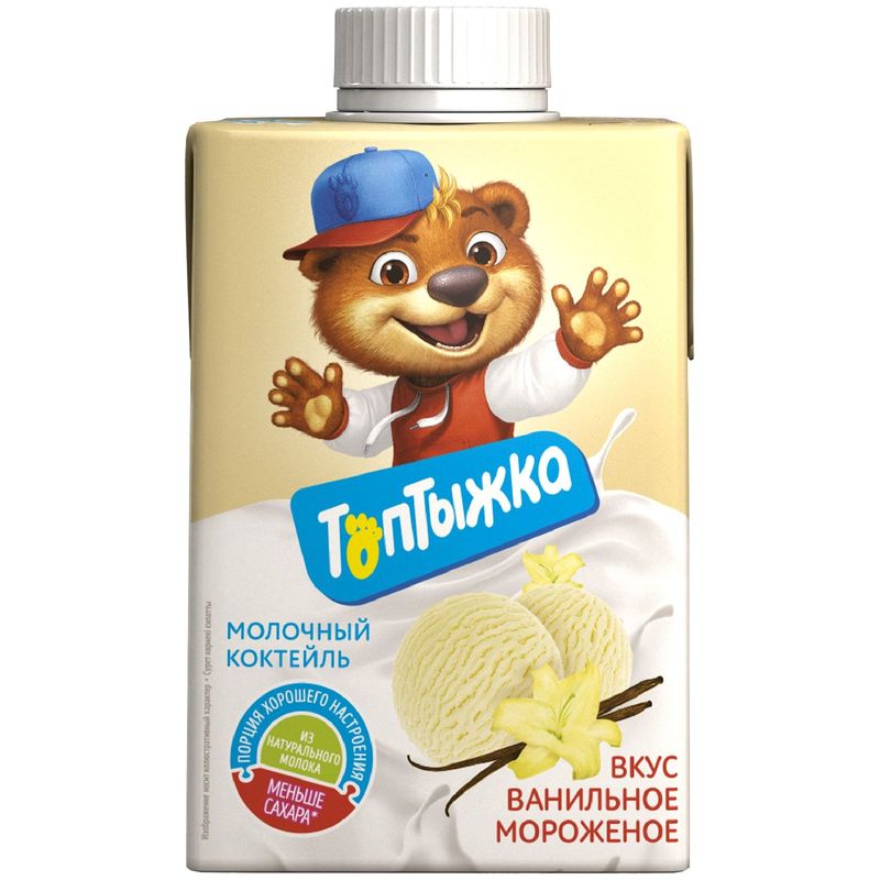 

Коктейль молочный Топтыжка Ванильное мороженое 3.2%, без змж 500 г