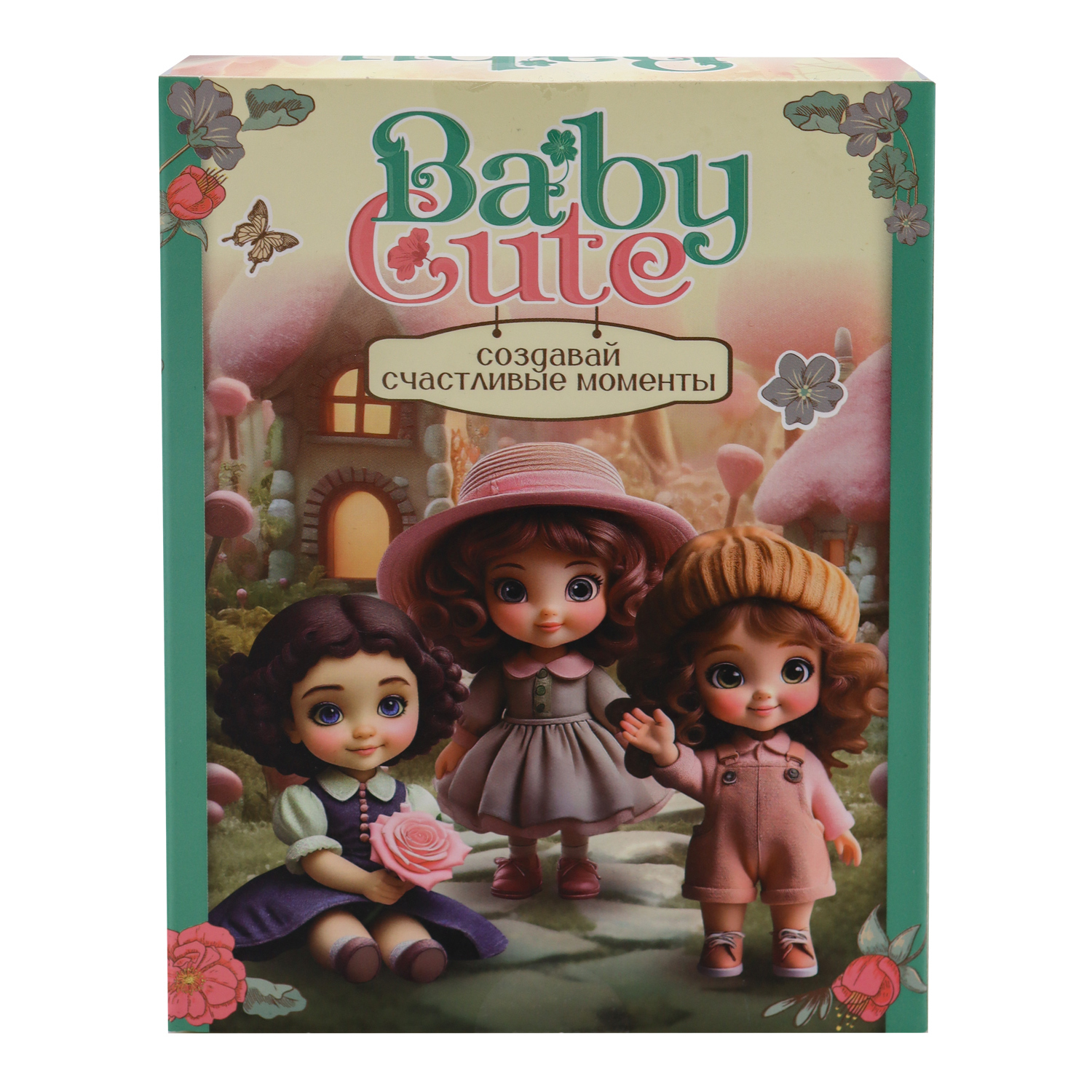 

Кукла Funky Toys в шапке с ушками виниловая 10 см