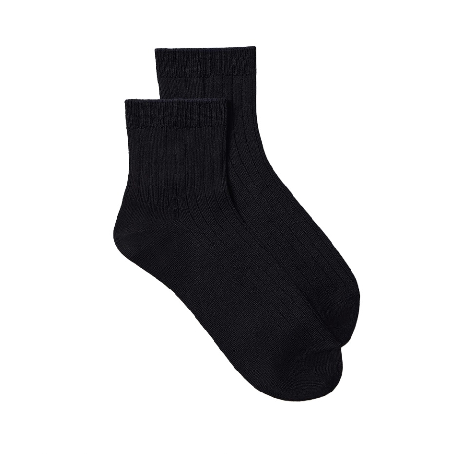 

Носки средней длины женские из хлопка, цвет чёрный, Belle You, размер 38-39 (25), Китай