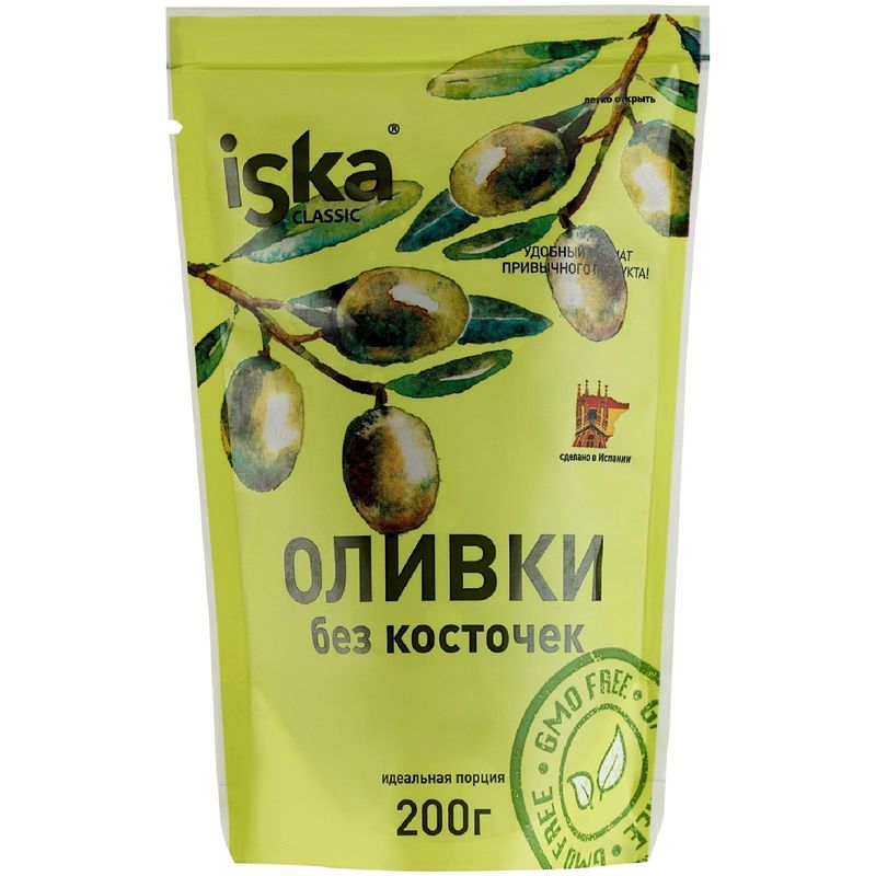 

Оливки Iska без косточек 200 г