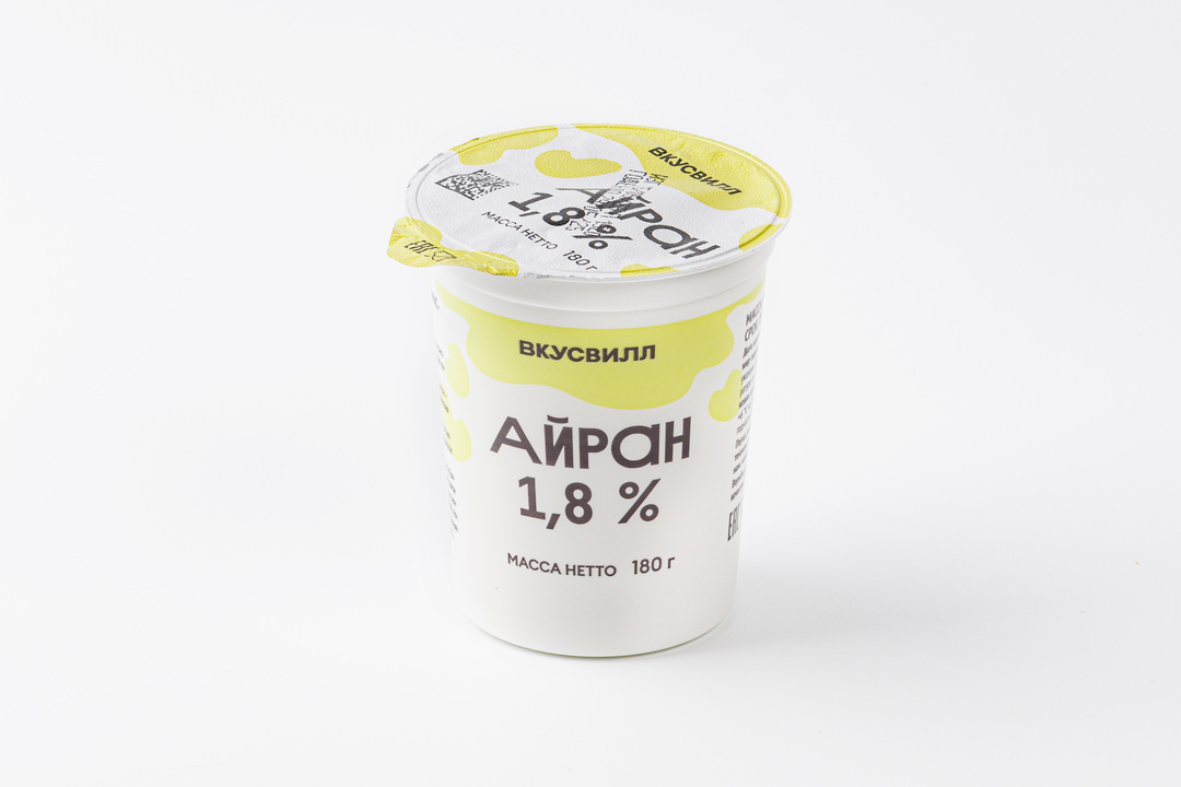 

Айран ВкусВилл 1.8% 180 г