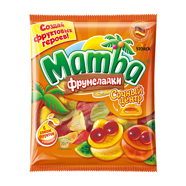 Конфеты жевательные Mamba сочный центр 70 г