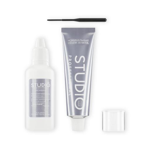 

Краска для бровей Studio Professional с эффектом татуажа стойкая темно-коричневый 50 мл