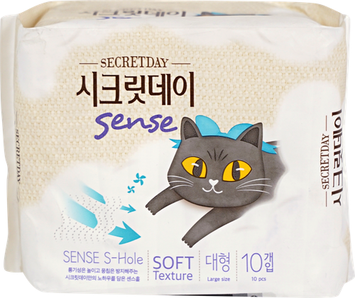 

Прокладки женские Secret day Sense ультратонкие дышащие Large 28 см, 10 шт.