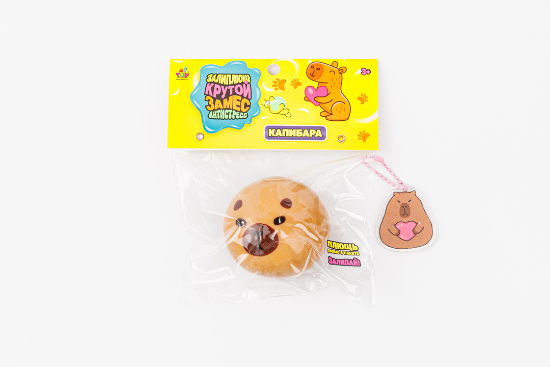 

Игрушка-жмяка 1Toy Крутой замес Капибара 1 шт, в ассортименте