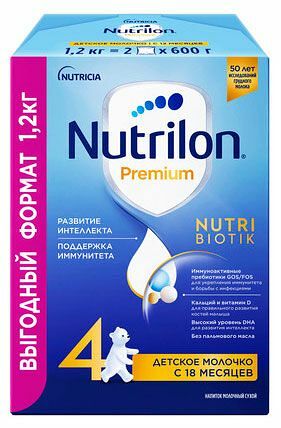 Детское молочко Nutrilon Premium 4 с 18 месяцев 1.2 кг