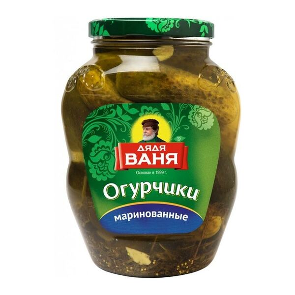Огурчики дядя ваня 1.8 кг маринованные ст/б