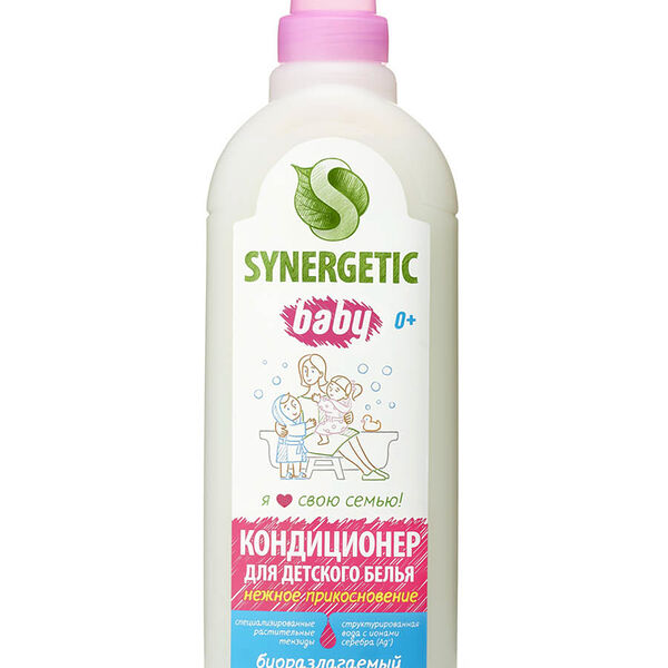 Кондиционер-ополаскиватель для детского белья Synergetic Baby Нежное Прикосновение 1000 мл