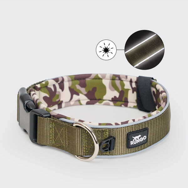 Ошейник Extreme XS: 16 mm (23 mm)*30-33 cm зеленый камуфляж