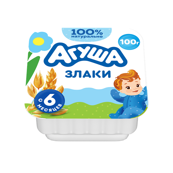 Творог детский Агуша фруктовый Злаки с 6 месяцев 3.9% 100 г