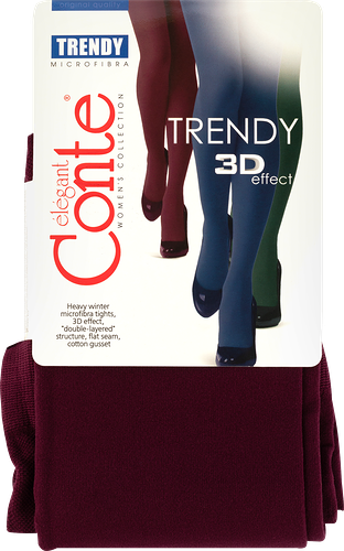 Колготки женские Conte Elegant Trendy 150 den marsala размер 5-XL