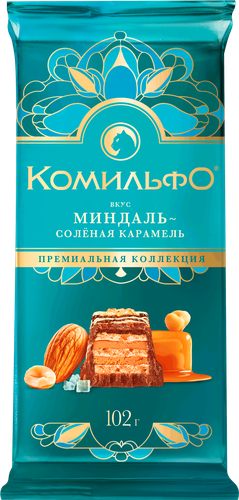 

Шоколад Комильфо миндаль-соленая карамель 102 г