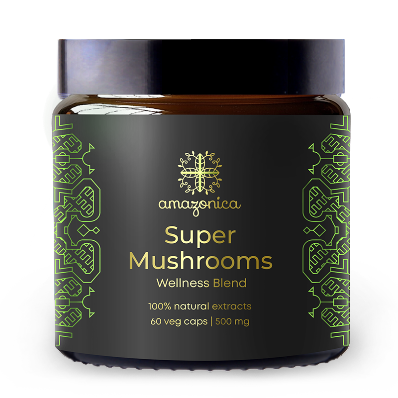 

Комплекс грибных экстрактов Amazonica Super Mushrooms для укрепления иммунитета и нервной системы 60 капсул