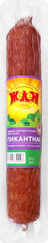 

Колбаса сырокопченая Желен Пикантная 200 г