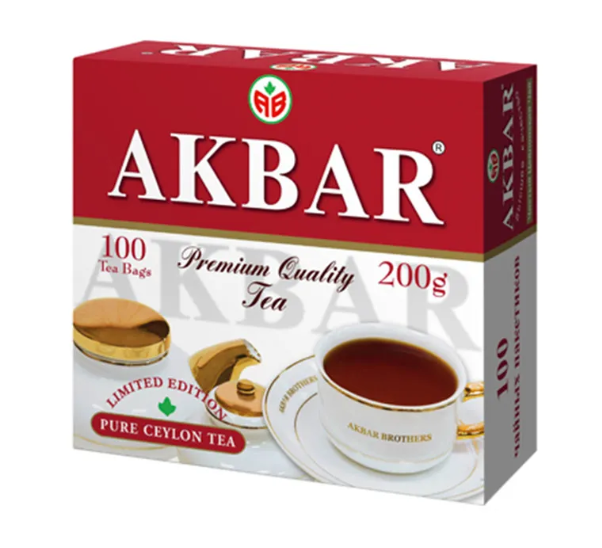 

Чай черный Akbar Ceylon 100 пакетиков 200 г