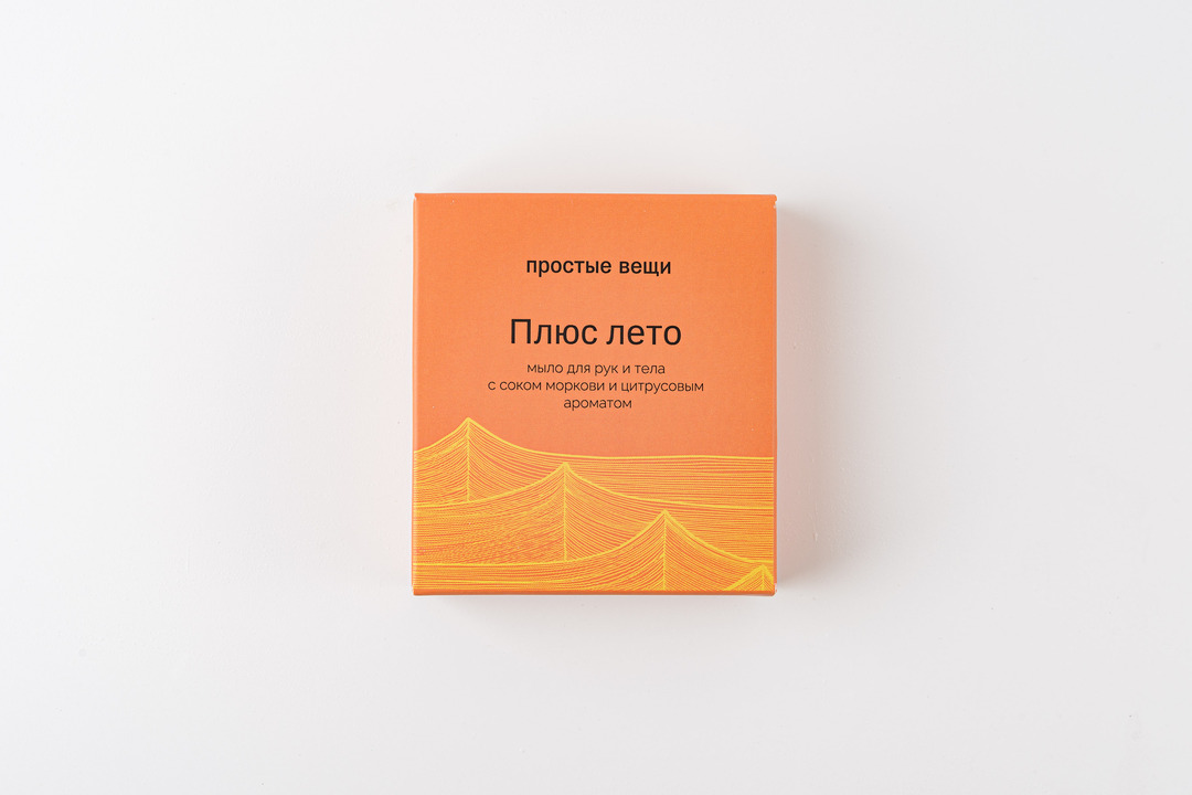 

Мыло Простые вещи Плюс лето сок моркови и цитрус 70 г