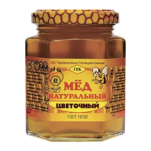 Мед цветочный ГПК натуральный 250 г