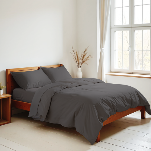 

Набор наволочек Homeclub 70 x 70 см серый поплин Арт. HCP/P7070/Д1 2 шт.