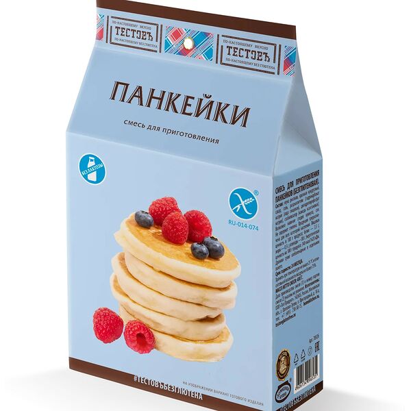 Смесь Тестовъ для приготовления панкейков безглютеновая 400 г