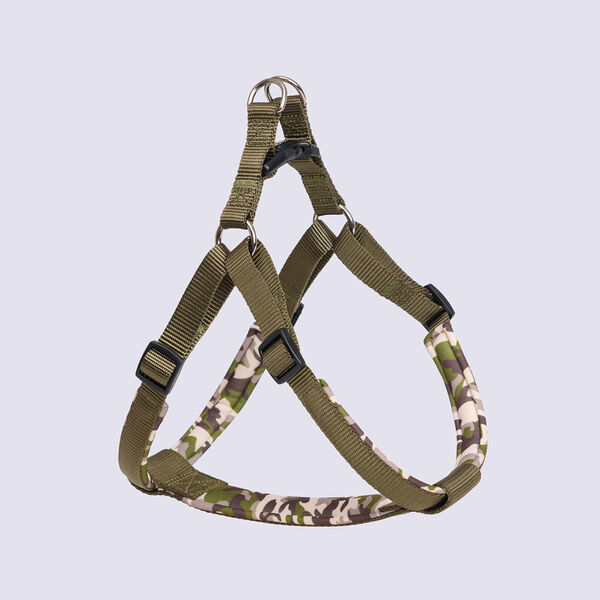 Шлейка Step-in Soft 1.5х53-61 см зеленый камуфляж