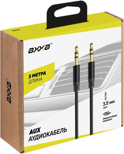 

Аудиокабель Axxa Jack 3.5 мм - Jack 3.5 мм 3 м
