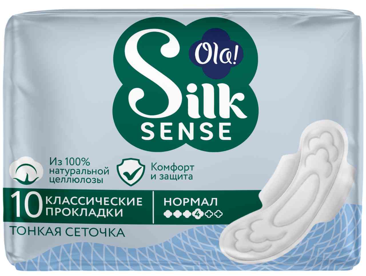

Прокладки Ola! Silk Sense классические нормал 10 шт.